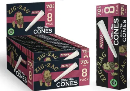 [Zig Zag Mini Cone Ultra Thin 8-70s] Zig Zag Mini Cone Ultra Thin 8-70s