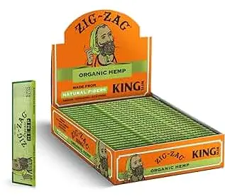 [Zig Zag Slow Burning King Slim Organic] Zig Zag Slow Burning King Slim Hemp