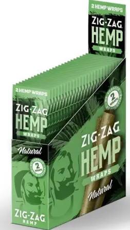 [Zig Zag Wraps Hemp Natural 25-2pk] Zig Zag Wraps Hemp Natural 25-2pk