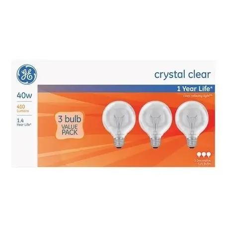[BEST VALUE] BULBS CLEAR 3PACK 40W