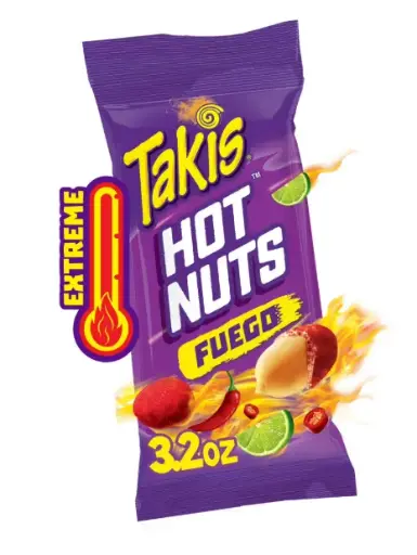 [757528003753] TAKIS HOT NUTS 12 COUNT